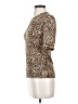 Enza Costa Brown Short Sleeve Top Size S - photo 5