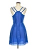 BCBGeneration 100% Polyester Solid Blue Cocktail Dress Size 6 - photo 2