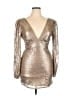 Altar'd State 100% Polyester Metallic Gold Cocktail Dress Size XL - photo 1