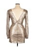 Altar'd State 100% Polyester Metallic Gold Cocktail Dress Size XL - photo 2