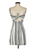 Ella Moss Stripes Gray Casual Dress Size XS - photo 2