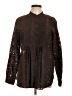 Coldwater Creek Brown Long Sleeve Blouse Size L - photo 1