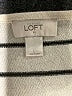 Ann Taylor LOFT Outlet 100% Cotton Stripes Ivory Pullover Sweater Size L - photo 7
