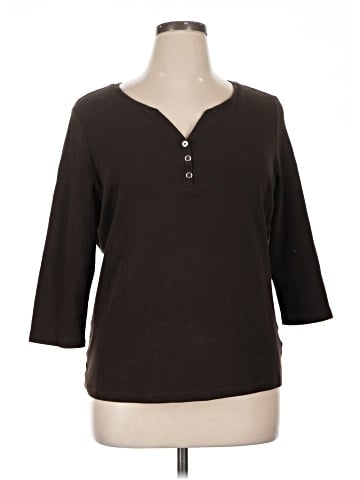 Karen Scott 3/4 Sleeve Top (view 1)