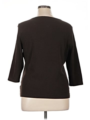 Karen Scott 3/4 Sleeve Top (view 2)