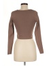 Happily Grey Brown Pullover Sweater Size M - photo 2