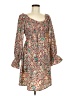 First Love 100% Polyester Paisley Brown Casual Dress Size M - photo 1