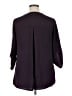 DR2 100% Polyester Purple 3/4 Sleeve Blouse Size 1X - photo 2