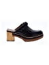 Bernardo 100% Leather Black Mule/Clog Size 8 - photo 1