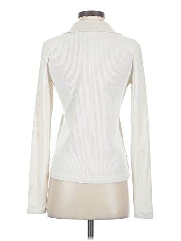 Madewell Sparkle Long-Sleeve Polo Top (view 2)