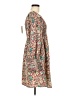 First Love 100% Polyester Paisley Brown Casual Dress Size M - photo 4
