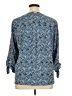 MICHAEL Michael Kors Blue 3/4 Sleeve Blouse Size XL - photo 2