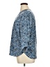 MICHAEL Michael Kors Blue 3/4 Sleeve Blouse Size XL - photo 5