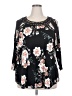 Daniel Rainn Black 3/4 Sleeve Blouse Size 2X - photo 1