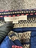 Ann Taylor LOFT 100% Cotton Chevron-herringbone Blue Shorts Size 14 - photo 3