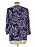Counterparts 100% Polyester Blue 3/4 Sleeve Blouse Size L - photo 2