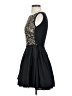 Moon Collection 100% Polyester Stars Black Cocktail Dress Size S - photo 5