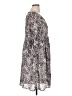 Torrid 100% Polyester Animal Print Silver Casual Dress Size 1X Plus (1) - photo 4