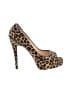 Nursace Animal Print Brown Heels Size EU 36 1/2 - photo 1