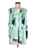 DKNYC 100% Polyester Teal Green Sleeveless Blouse Size M - photo 1
