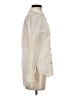 Primark 100% Cotton Stripes Ivory 3/4 Sleeve Button-Down Shirt Size 4 - photo 4