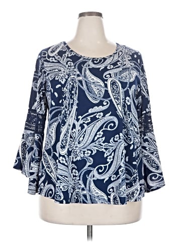 Roommates 3/4 Sleeve Blouse (view 1)