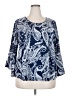 Roommates Blue 3/4 Sleeve Blouse Size 2X - photo 1