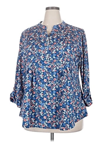 Roz & Ali 3/4 Sleeve Blouse (view 1)