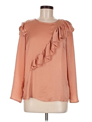 Topshop Long Sleeve Blouse (view 1)