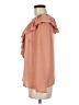Topshop 100% Polyester Orange Long Sleeve Blouse Size 8 - photo 5