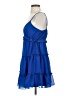 She + Sky 100% Polyester Blue Cocktail Dress Size S - photo 5