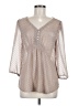 Daniel Rainn Gray 3/4 Sleeve Blouse Size M - photo 1