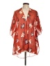 Emory Park 100% Polyester Orange 3/4 Sleeve Blouse Size L - photo 1