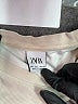 Zara Solid Ivory Short Sleeve Turtleneck Size L - photo 7