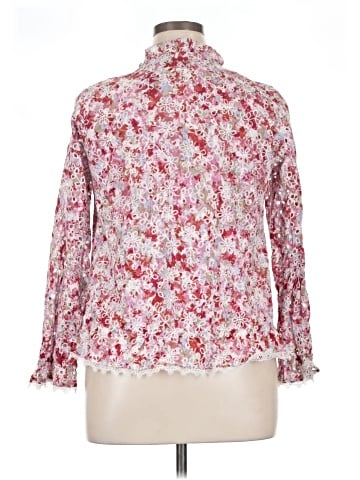 LOGO by Lori Goldstein Long Sleeve Blouse (view 2)