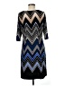 Sandra Darren Chevron-herringbone Blue Cocktail Dress Size 8 - photo 2