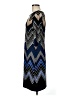 Sandra Darren Chevron-herringbone Blue Cocktail Dress Size 8 - photo 5