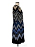 Sandra Darren Chevron-herringbone Blue Cocktail Dress Size 8 - photo 4