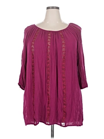 Torrid 3/4 Sleeve Blouse (view 1)