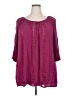 Torrid Burgundy 3/4 Sleeve Blouse Size 2X Plus (2) - photo 1