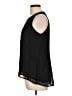 White House Black Market 100% Polyester Black Sleeveless Blouse Size 10 - photo 5