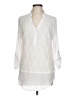 AB Studio White 3/4 Sleeve Blouse Size L - photo 1
