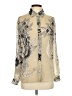 NY Collection Print Ivory Long Sleeve Blouse Size S - photo 1