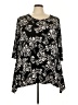 Woman Within Black 3/4 Sleeve Blouse Size 22 (1X) - photo 1