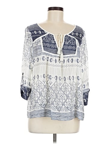 Roxy 3/4 Sleeve Blouse (view 1)