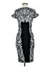 BCBGMAXAZRIA Graphic Black Cocktail Dress Size M - photo 2
