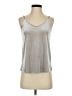 Ann Taylor Silver Sleeveless Top Size XXS - photo 1