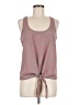 Bar III 100% Polyester Gray Sleeveless Top Size M - photo 1