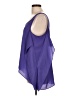 BCBGeneration 100% Polyester Solid Purple Sleeveless Blouse Size L - photo 5