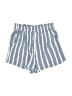 Angie 100% Rayon Stripes Blue Shorts Size M - photo 1